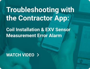Coil Installation & EXV Sensor Measurement Error Alarm