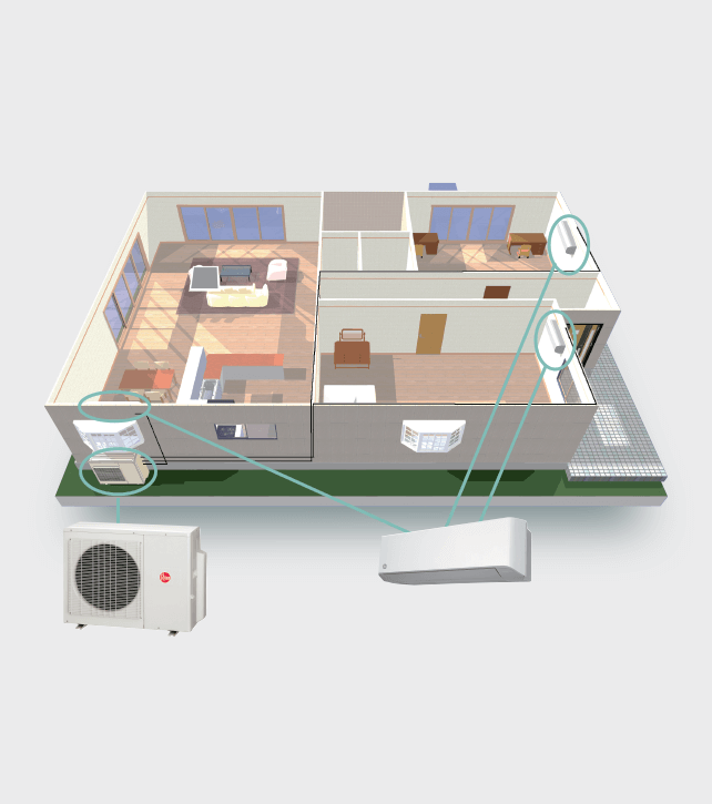 Rheem ductless sale mini split