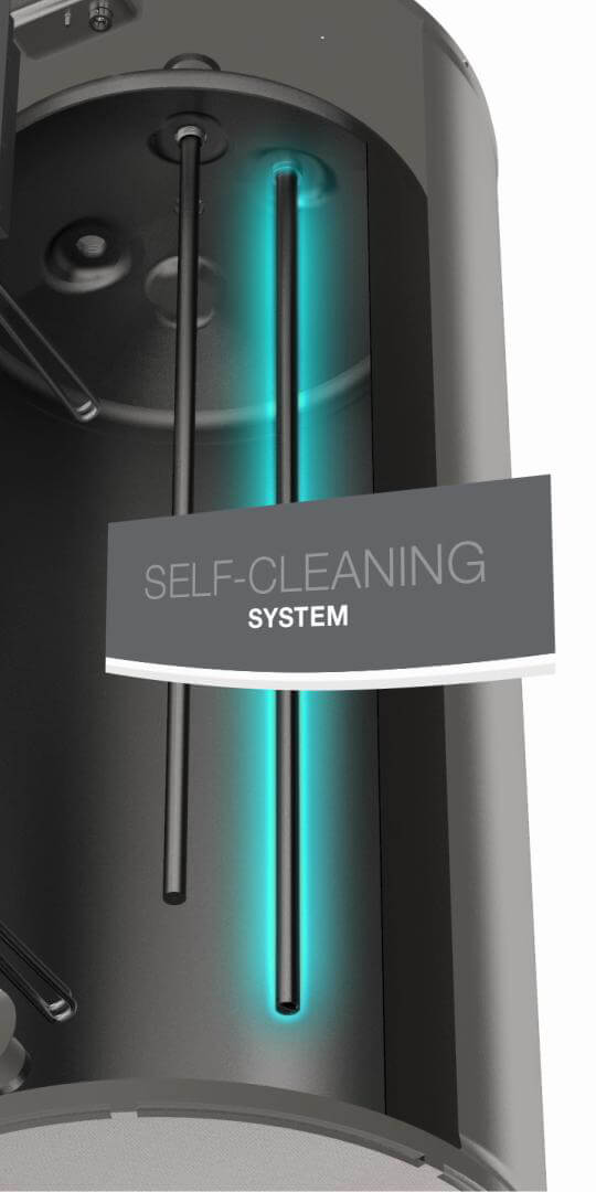 self cleaning system