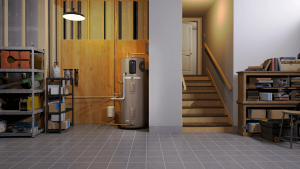 Rheem ProTerra in a garage