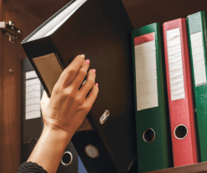Organize your home appliance owner’s manuals using binders