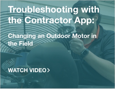 CHANGING THE Outdoor MOTOR IN THE FIELD