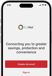 iPhone with EcoNet App