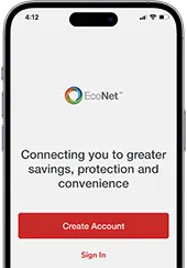 iPhone with EcoNet App