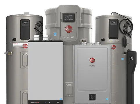 Rheem Water Heater Products Grouped