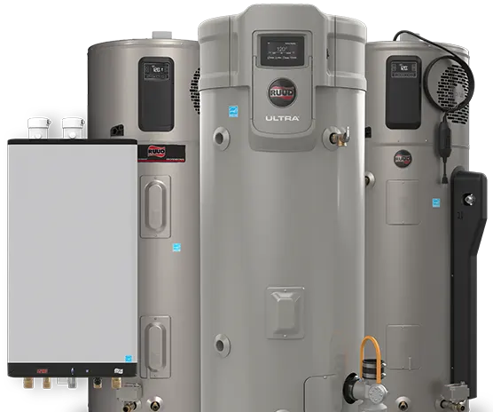 Ruud Water Heater Products Grouped
