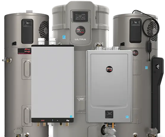 Ruud Water Heater Products Grouped